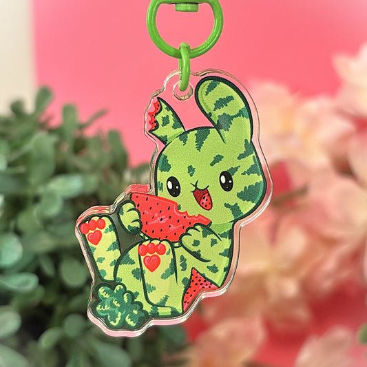 Watermelon Bunny Keychain – A Sweet Slice Of Quirky Fun!