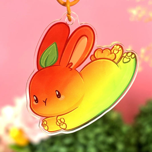 Mango Bunny Keychain – Tropical Sweetness With A Dash Of Charm!