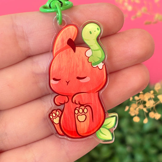 Apple Bunny Keychain – Sweet, Crunchy, And Just A Little Twisted!