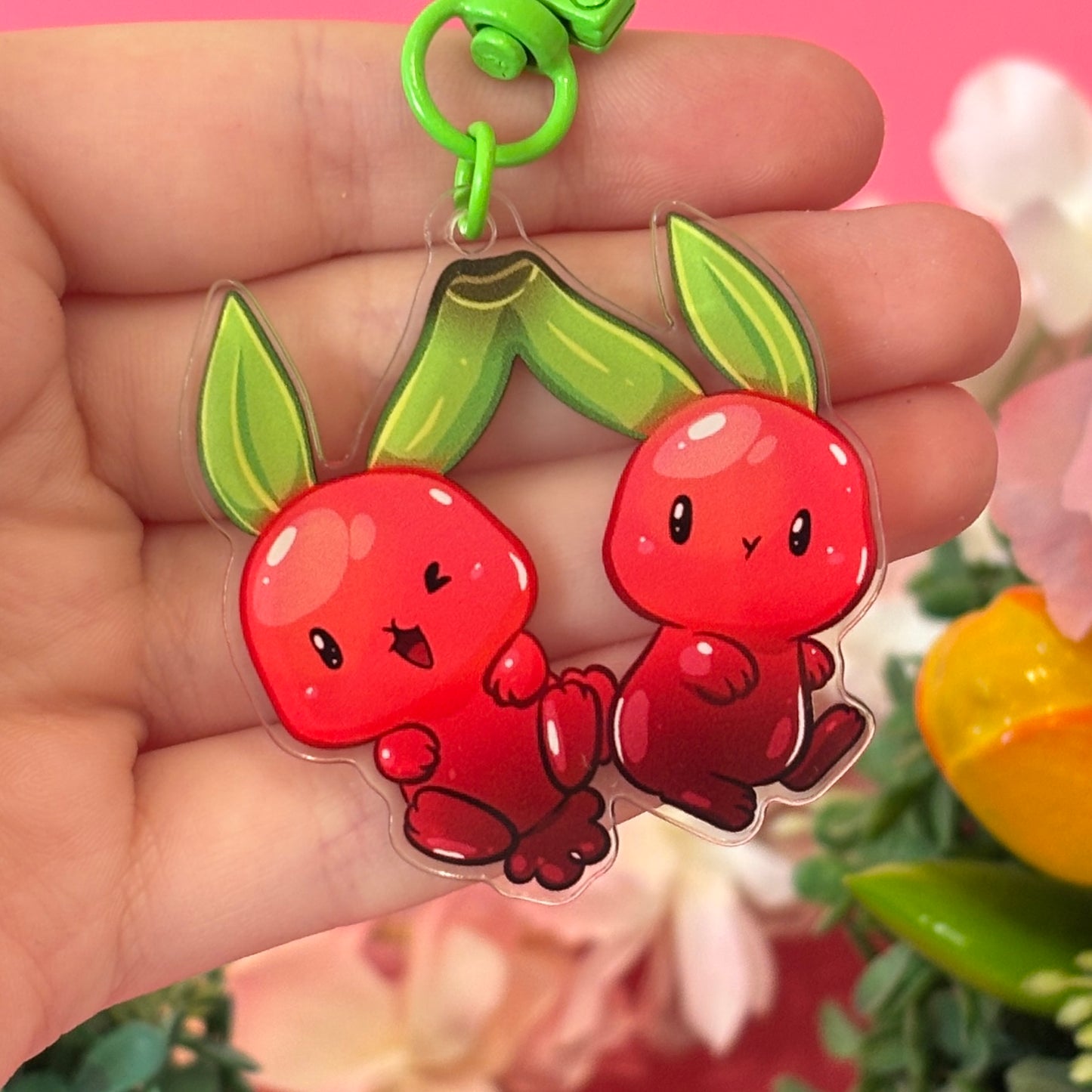 Cherry Bunny Keychain – Sweet Pair for the Perfect Pair!