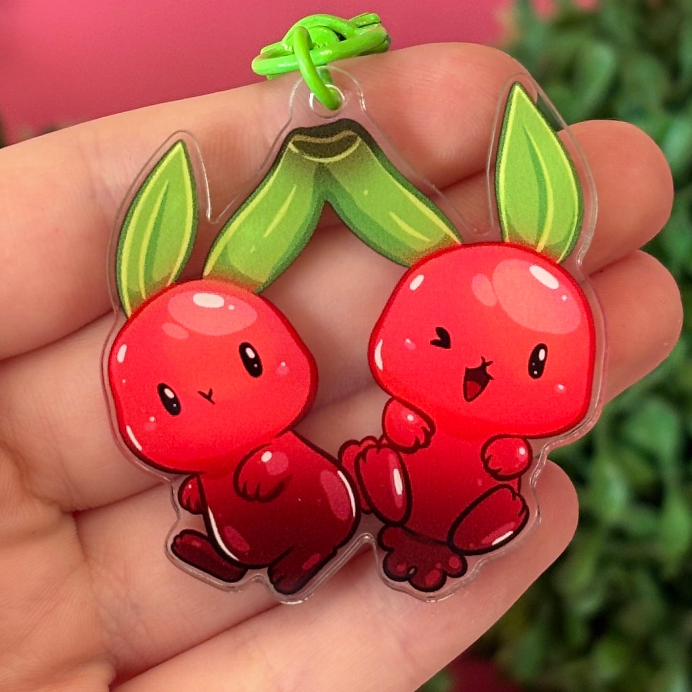 Cherry Bunny Keychain – Sweet Pair for the Perfect Pair!