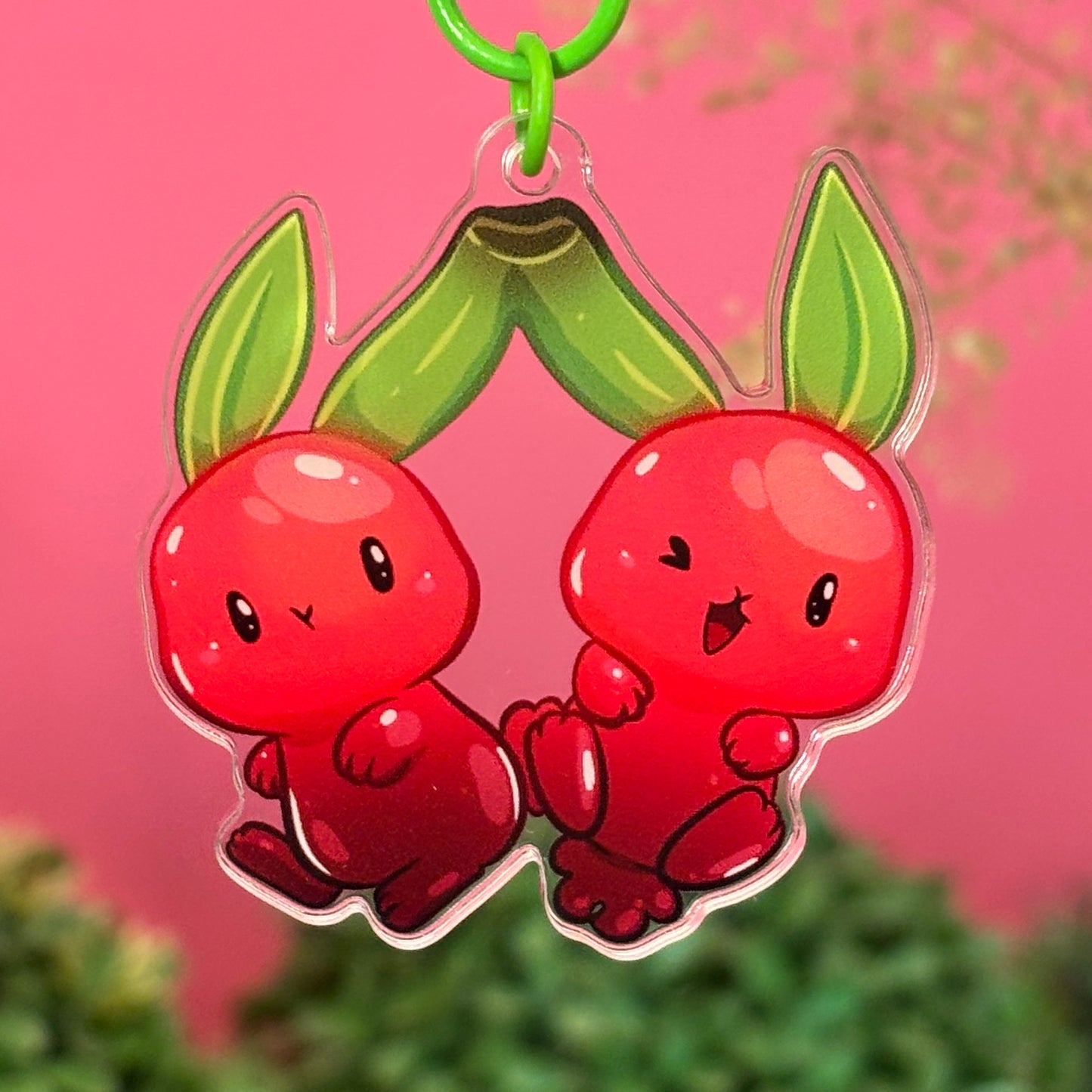 Cherry Bunny Keychain – Sweet Pair for the Perfect Pair!