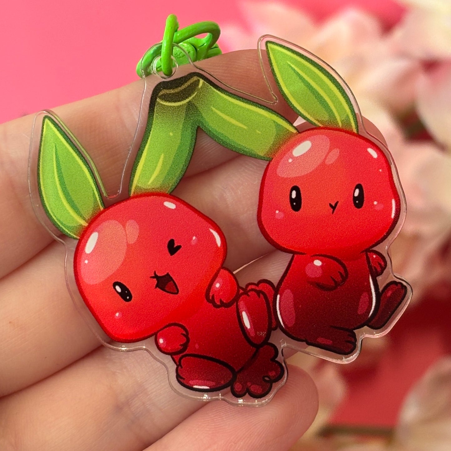 Cherry Bunny Keychain – Sweet Pair for the Perfect Pair!