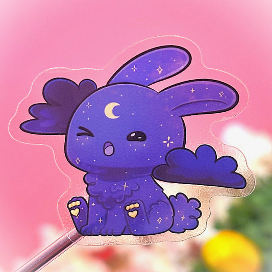 Moon Sleepy Bunny Sticker – Dreamy and Adorable!