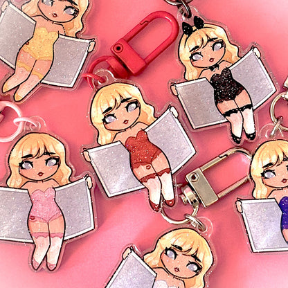 Sabrina Carpenter Short and Sweet Tour Keychains – Sparkly and Stylish!