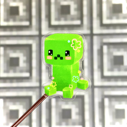 Cute Creeper Transparent Sticker – Tiny But Explosive!