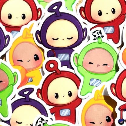 TELETUBIES Transparent Vinyl Stickers