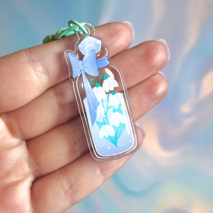 Snowdrop Potion Keychain – A Bottle of Winter's Hope!