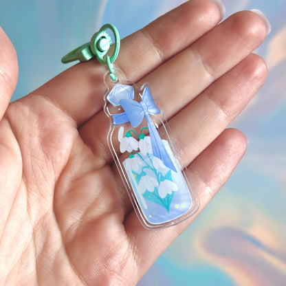 Snowdrop Potion Keychain – A Bottle of Winter's Hope!