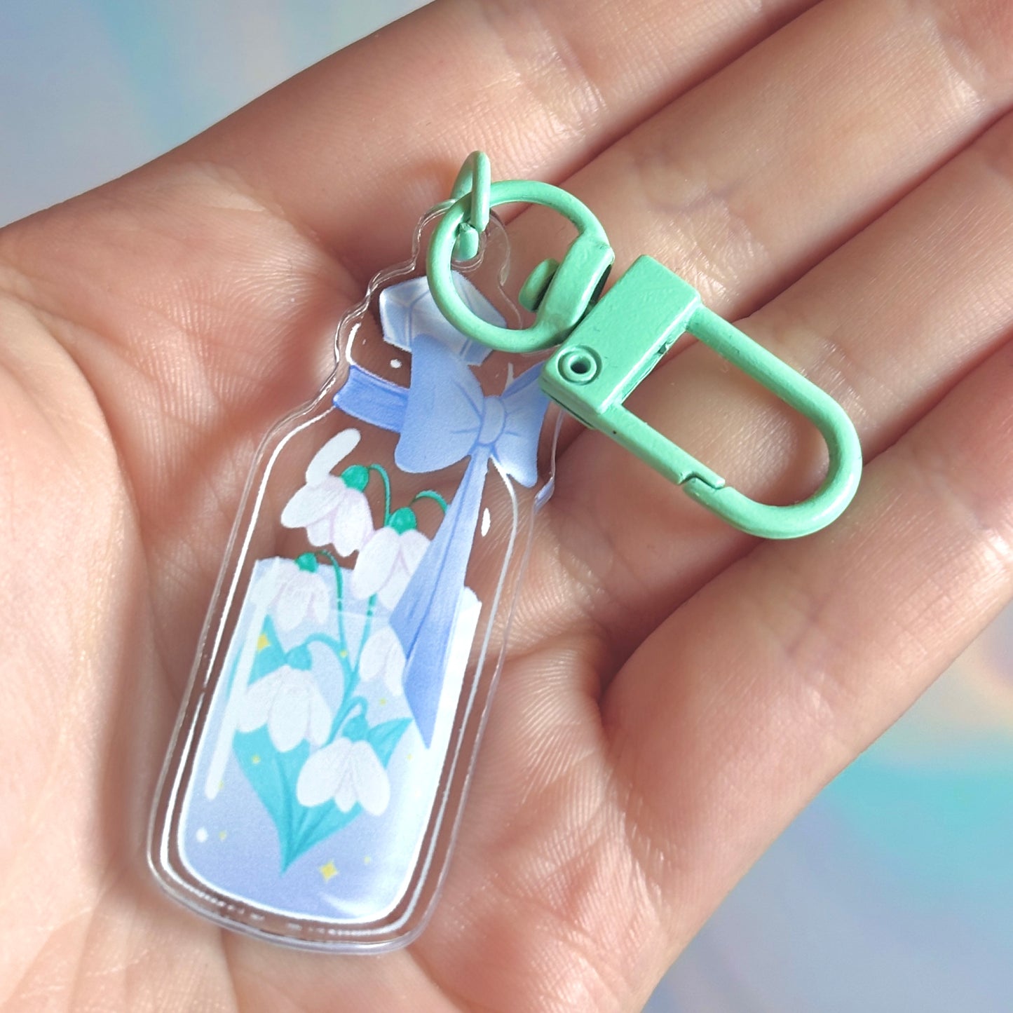 Snowdrop Potion Keychain – A Bottle of Winter's Hope!