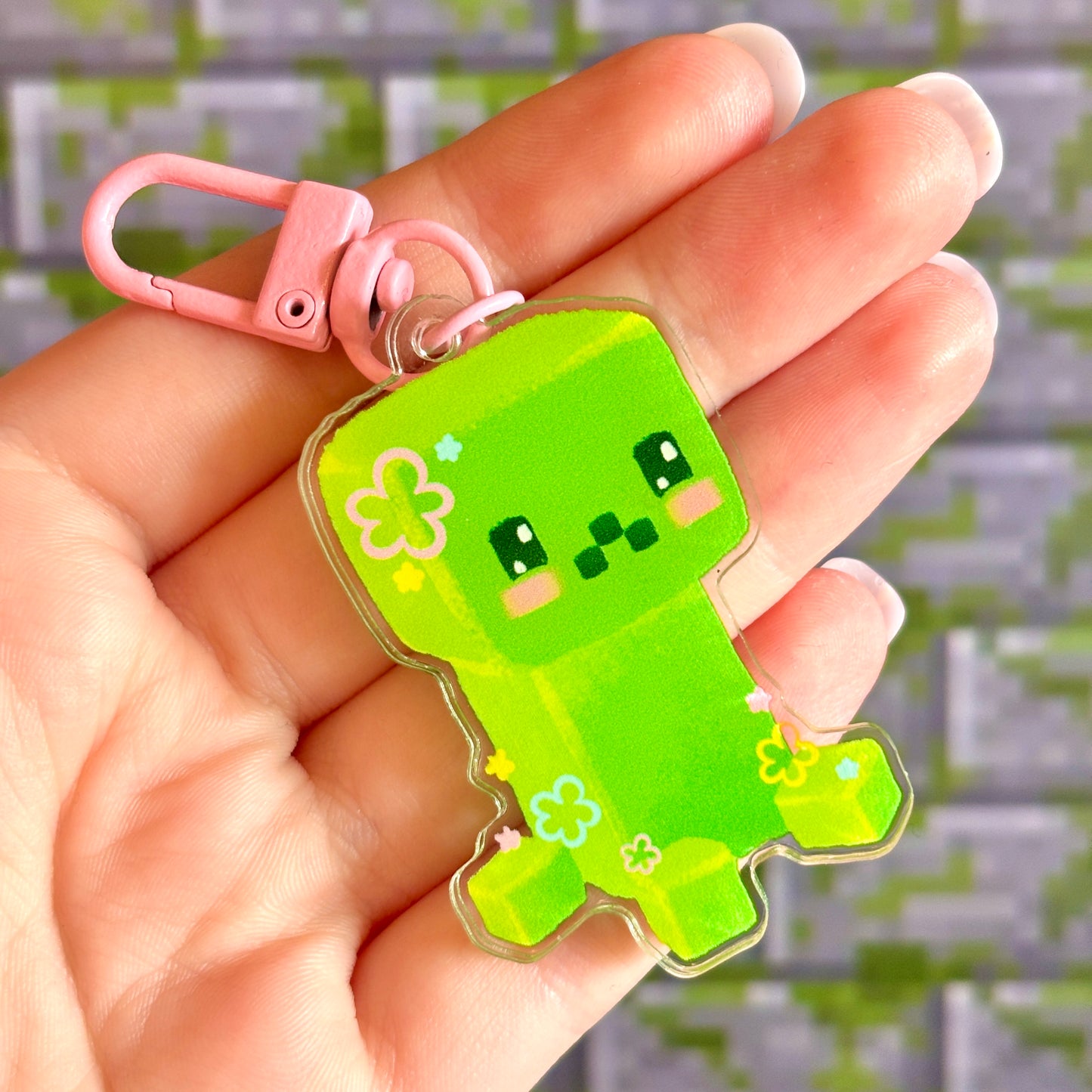 Cute Creeper Keychain – A Tiny Boom of Cuteness!