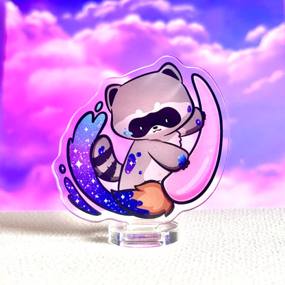 Artist Raccoon Standee - Galactic Painter