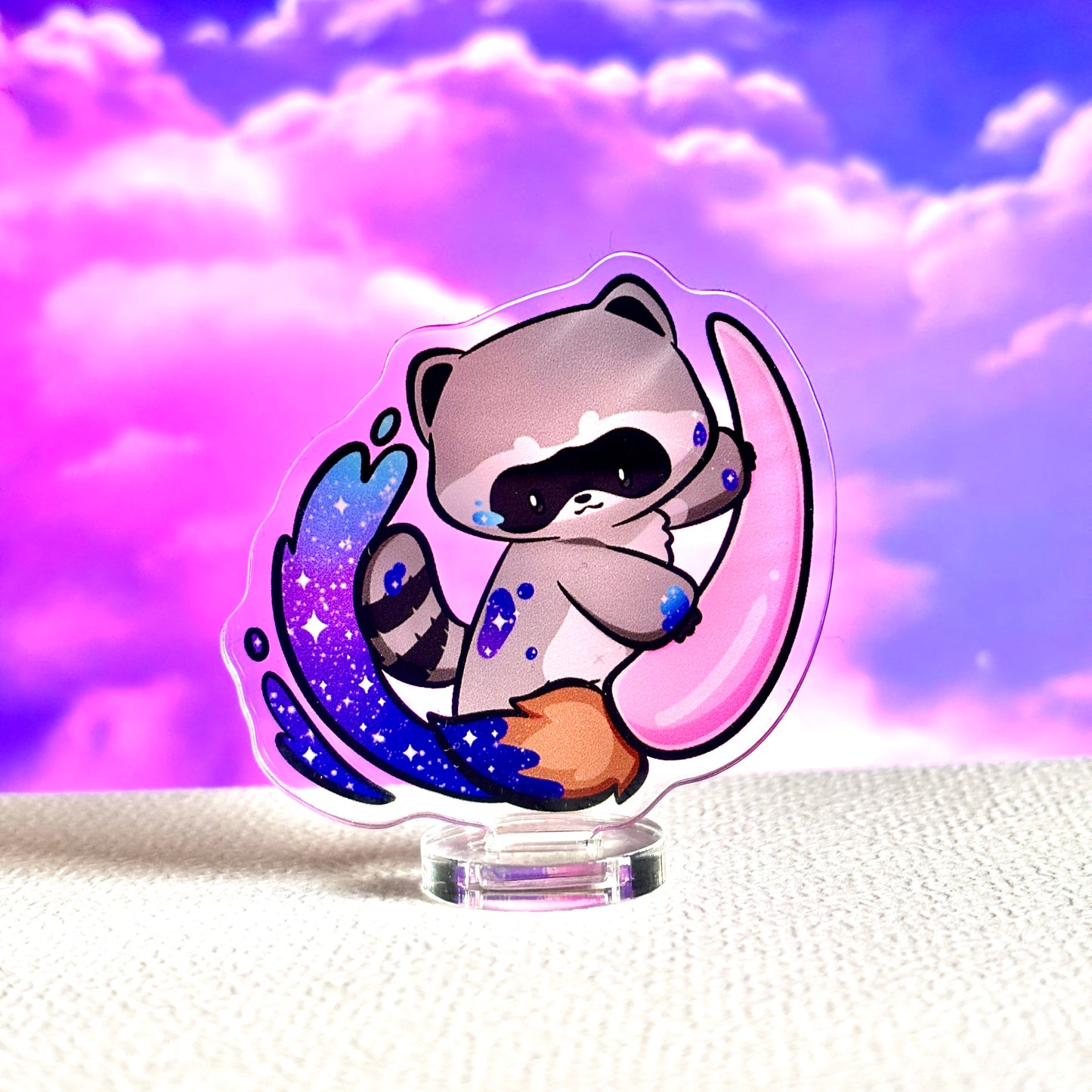 Artist Raccoon Standee - Galactic Painter