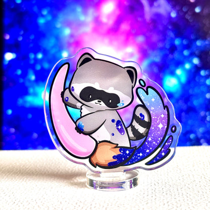 Artist Raccoon Standee - Galactic Painter