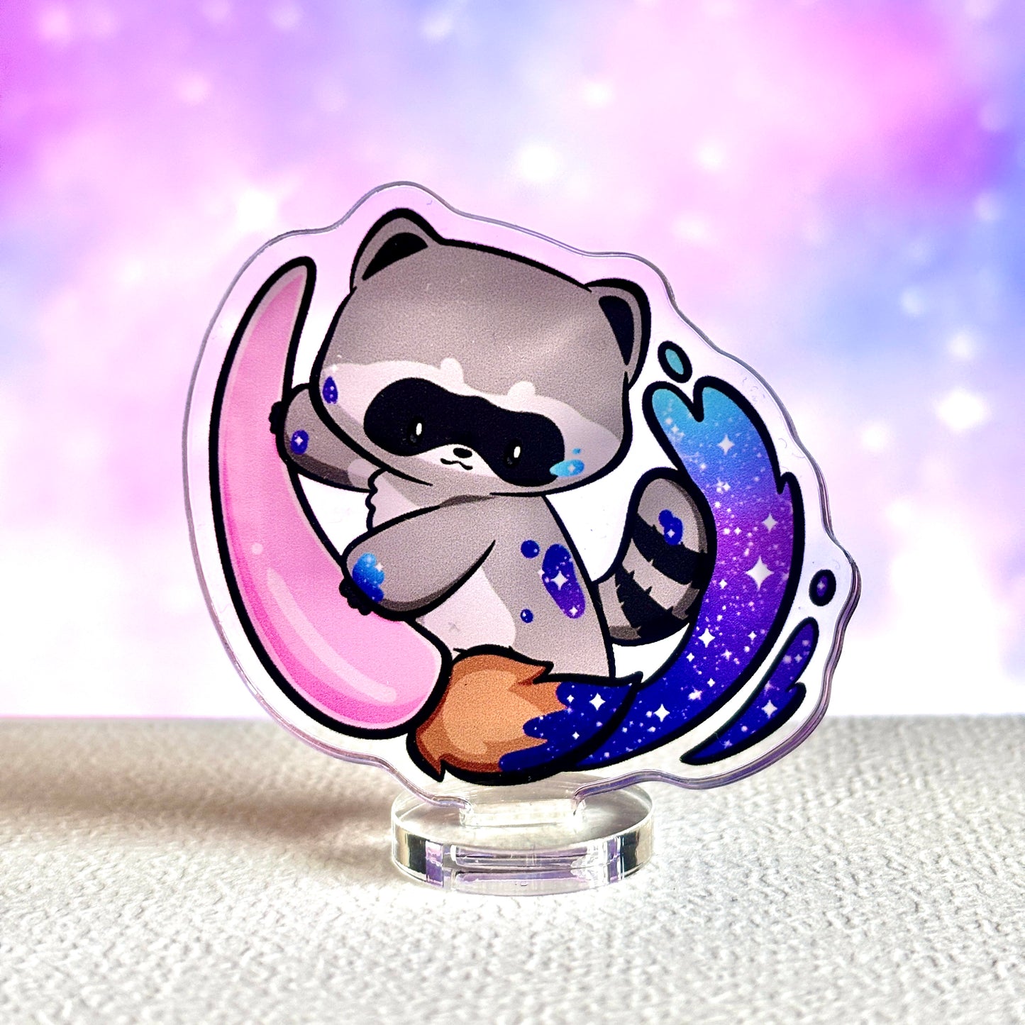 Artist Raccoon Standee - Galactic Painter