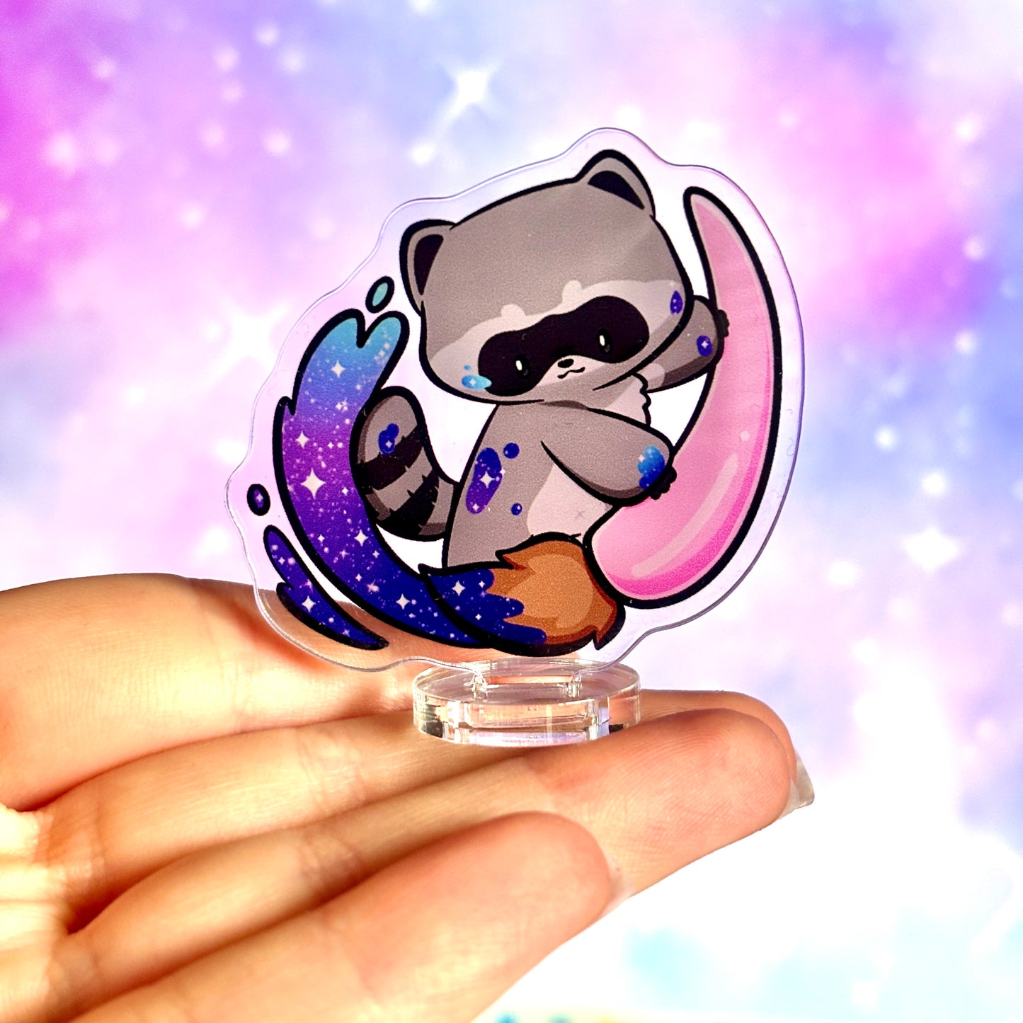 Artist Raccoon Standee - Galactic Painter