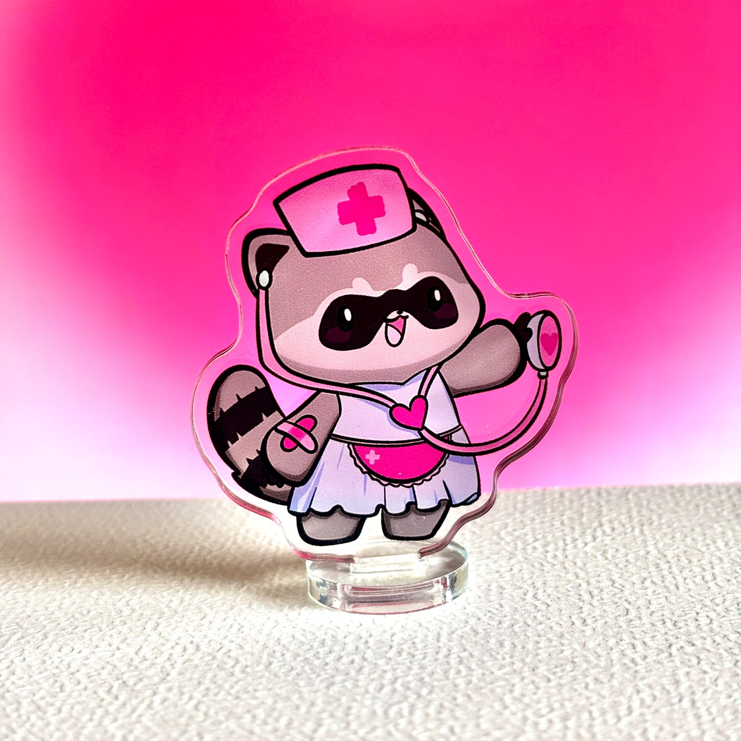 Medic Raccoon Standee - The Caring Nurse