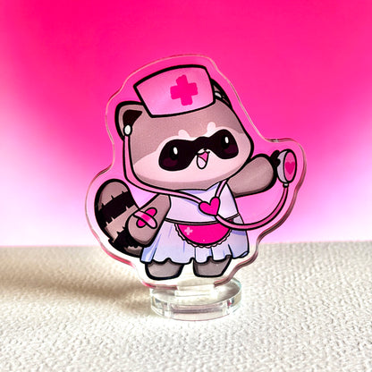 Medic Raccoon Standee - The Caring Nurse