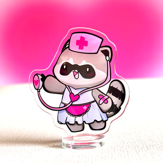 Medic Raccoon Standee - The Caring Nurse