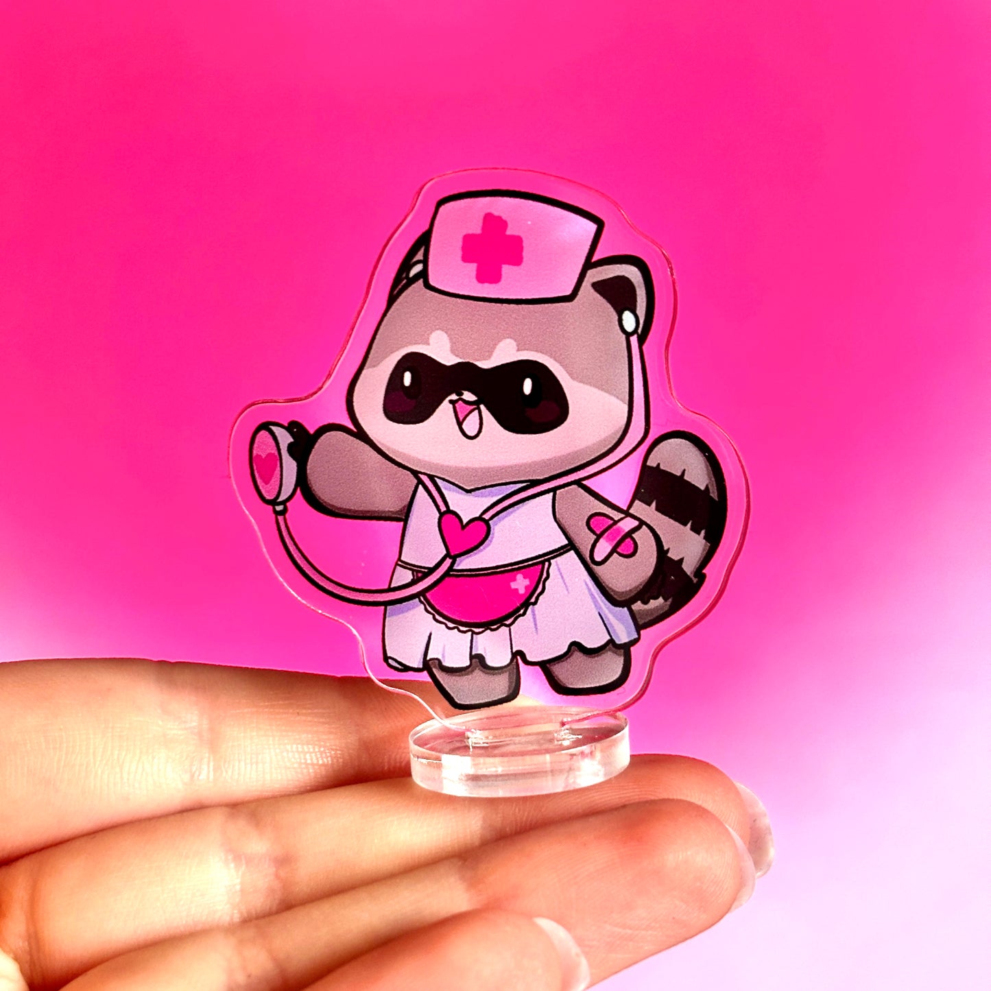 Medic Raccoon Standee - The Caring Nurse