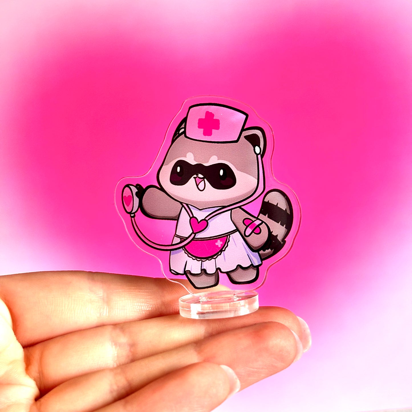 Medic Raccoon Standee - The Caring Nurse