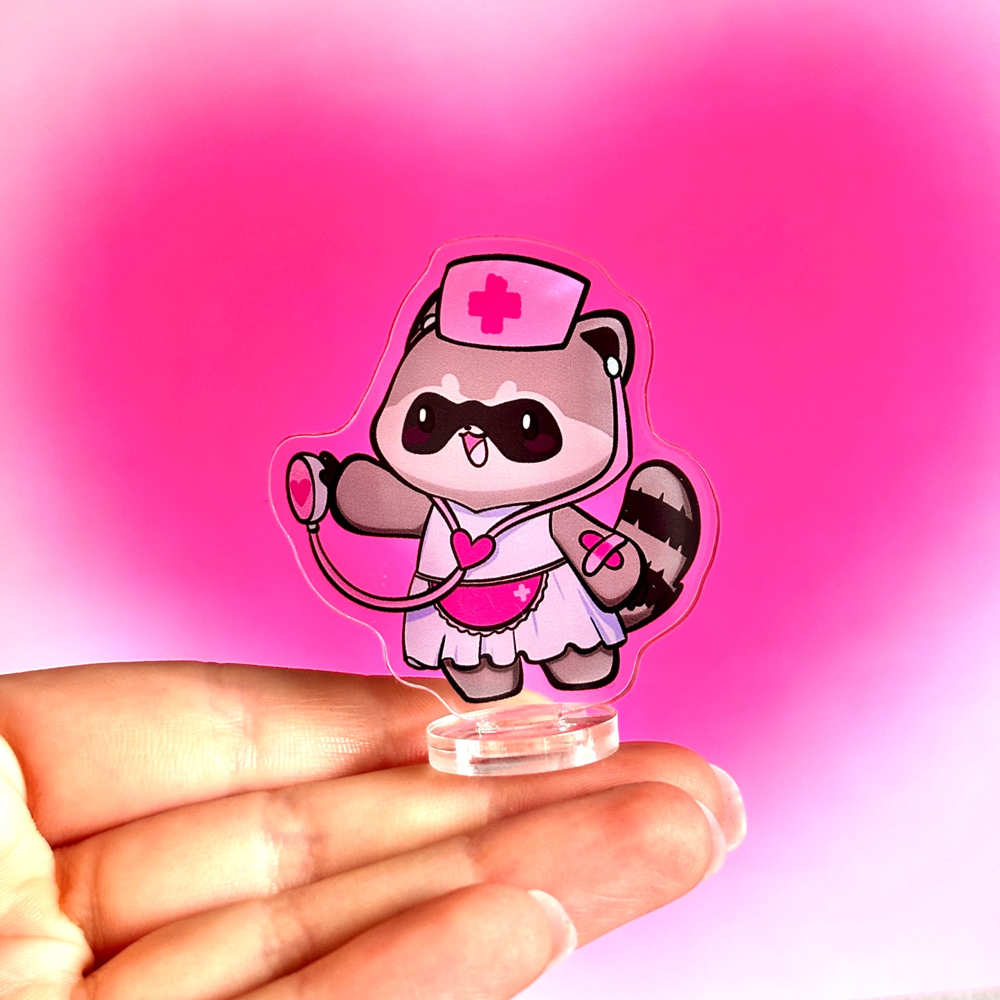 Medic Raccoon Standee - The Caring Nurse