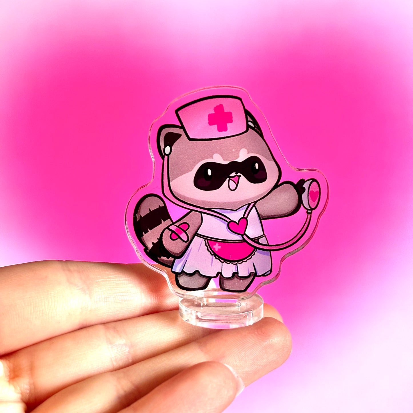 Medic Raccoon Standee - The Caring Nurse