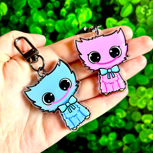 Huggy Wuggy & Kissy Missy Keychains