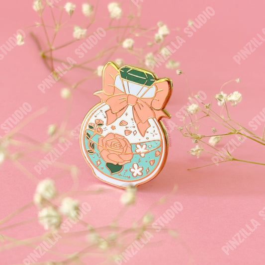 ROSES POTION BOTTLE Hard Enamel Pin