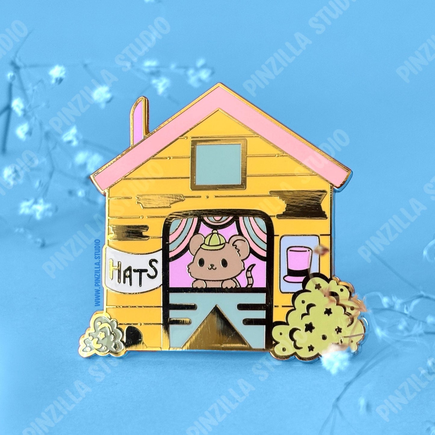 BIG PREMIUM Stardew Valley game inspired Hats Mouse Hard Enamel Pin