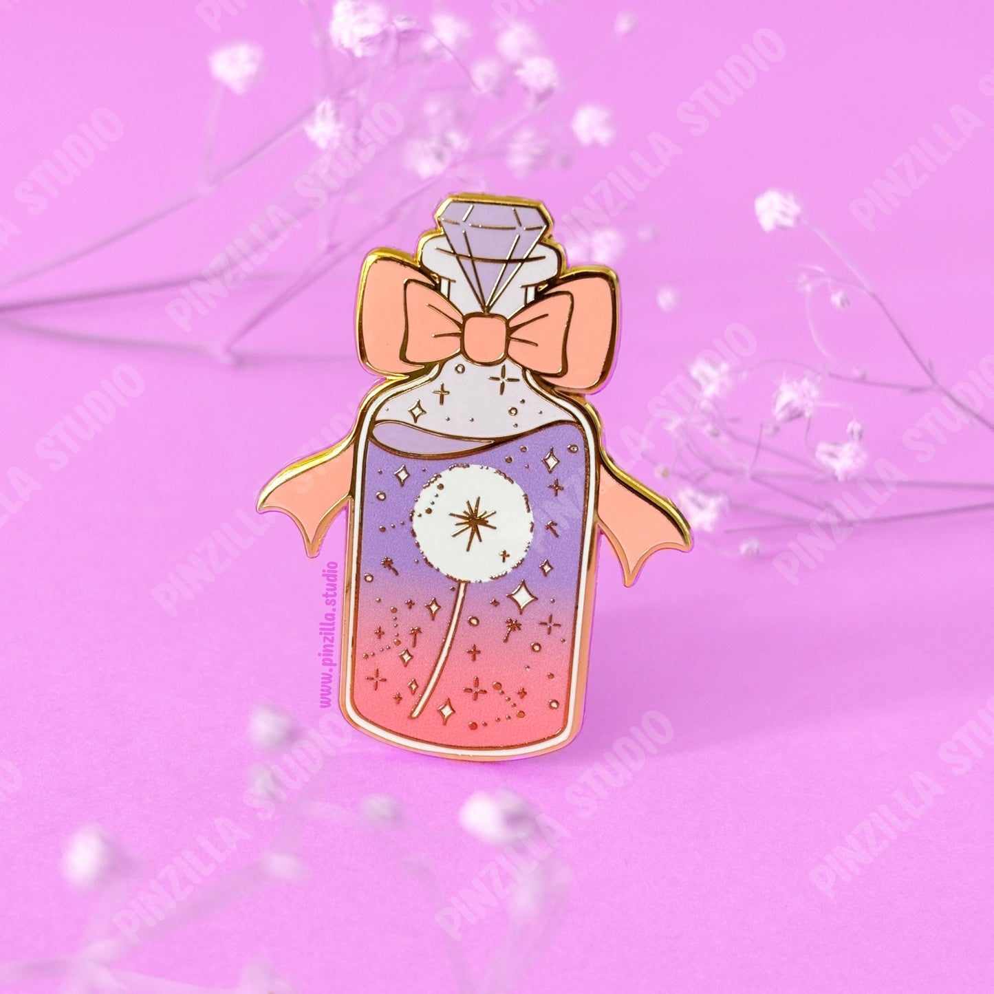 Beautiful Dandelion Potion Enamel Hard Pin