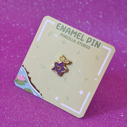 STARDROP glitter blue Stardew Valley game inspired hard enamel pin [cute, sweet and aesthetic]