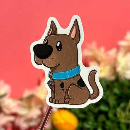 Detective Dog from Mystery Gang inspired Sticker