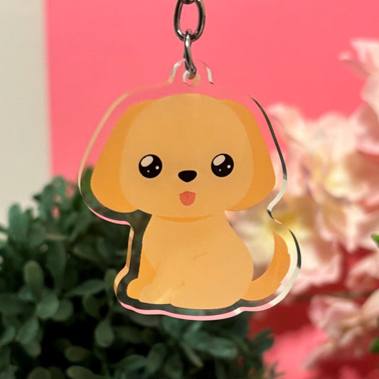 Yellow Cream Labrador Keychain (More Colors In My Shop)