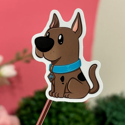 Detective Dog from Mystery Gang inspired Sticker