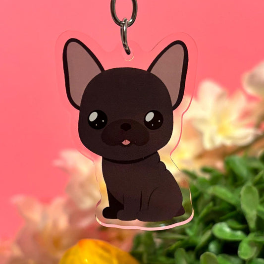 Black French Bulldog Keychain (More Colors In My Shop)