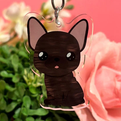 Brindle French Bulldog Keychain (More Colors In My Shop)