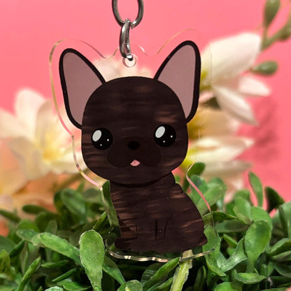 Brindle French Bulldog Keychain (More Colors In My Shop)