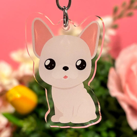 Lilac French Bulldog Keychain (More Colors In My Shop)