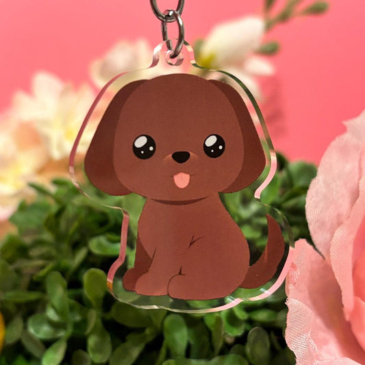 Chocolate Brown Labrador Keychain (More Colors In My Shop)