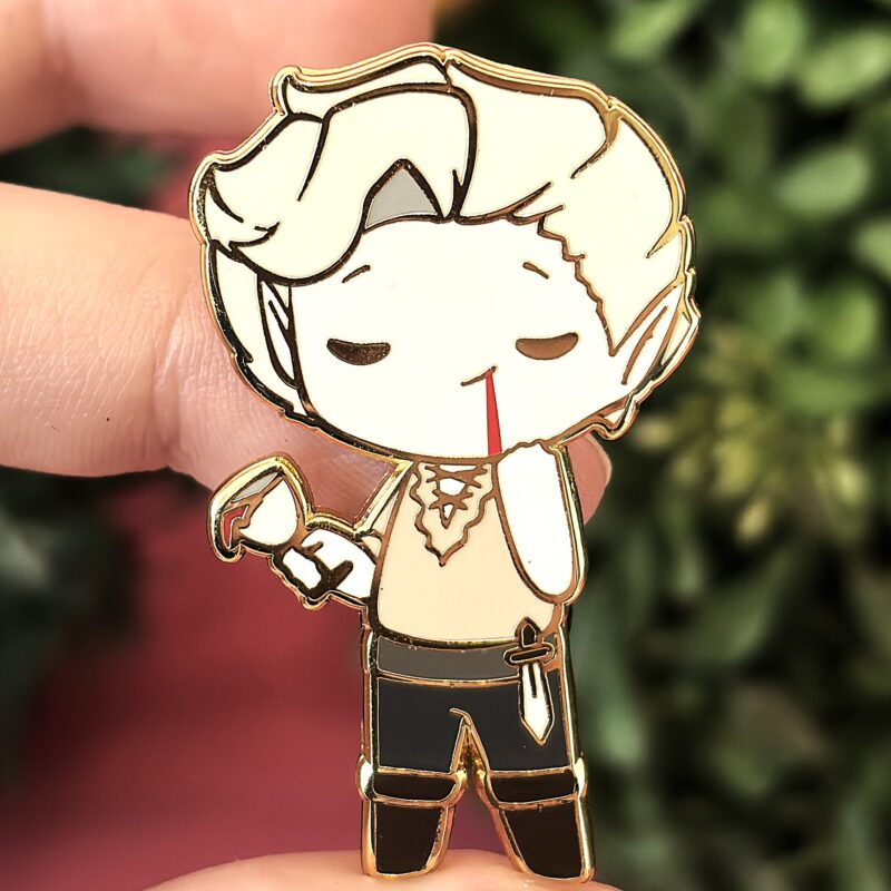 Astarion Baldur's Gate 3 inspired hard enamel Pin