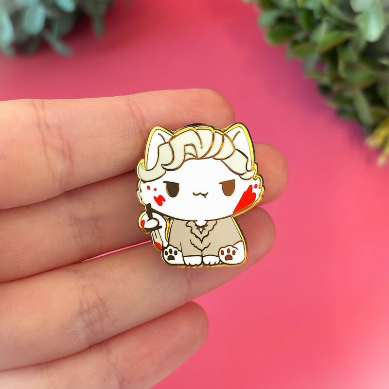 Astarion Cat Baldur's Gate 3 Inspired Pin