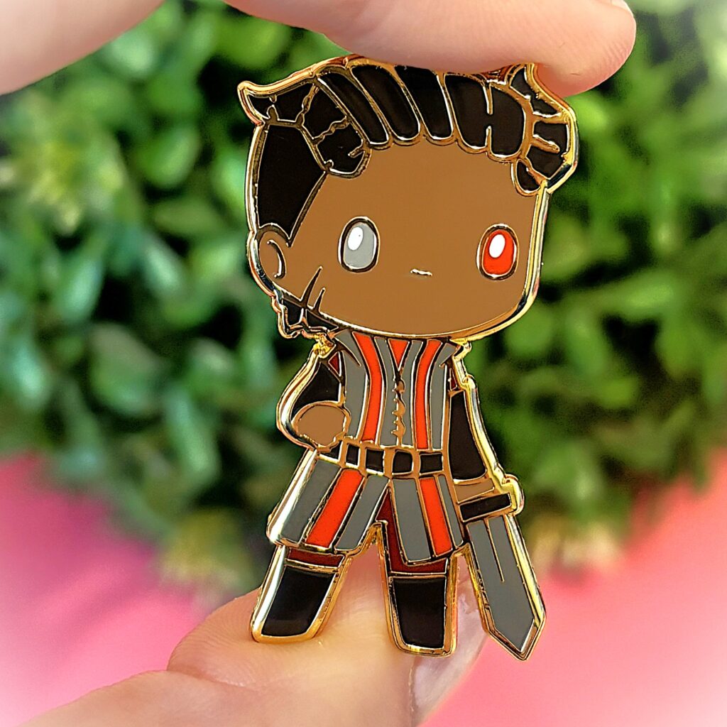 Wyll Baldur's Gate 3 inspired hard enamel Pin
