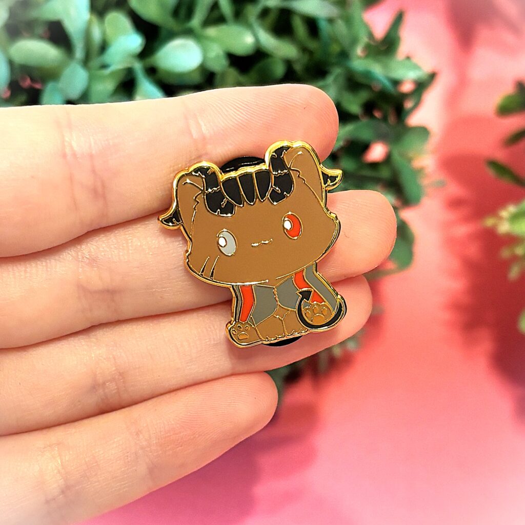 Wyll Baldur's Gate 3 Inspired Cat Hard Enamel Pin