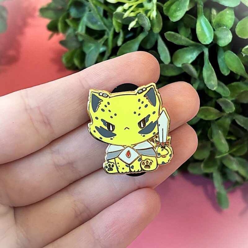 Lae'zel Cat Baldur's Gate 3 Inspired Hard Enamel Pin