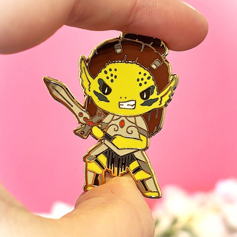 Lae'zel Baldur's Gate 3 inspired hard enamel Pin