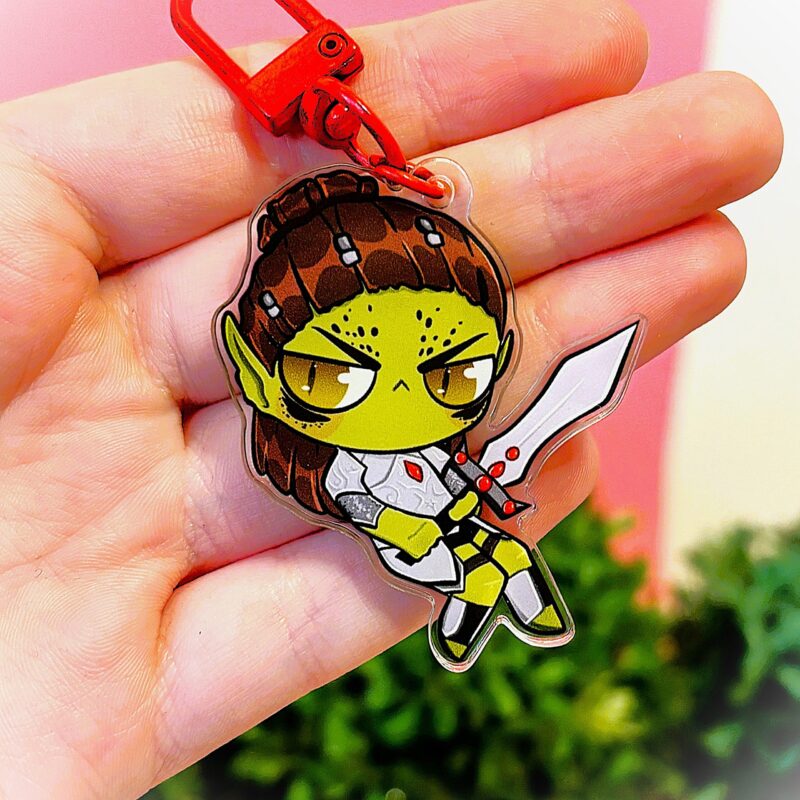 Lae'zel Baldur's Gate 3 inspired Keychain