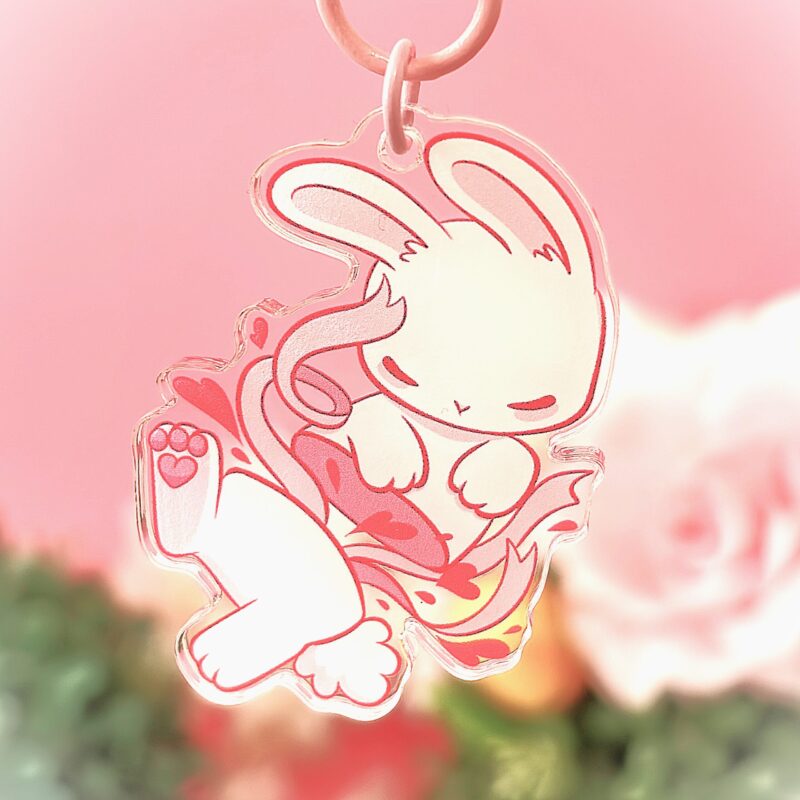 Love Bunny Light Gore Keychain
