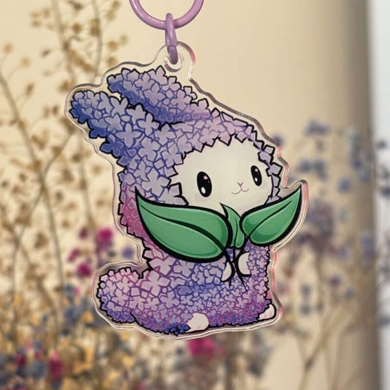 Lilac Bunny Keychain