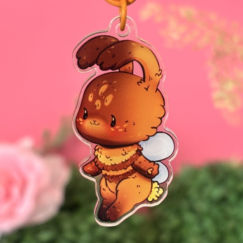 Bee Bunny Keychain